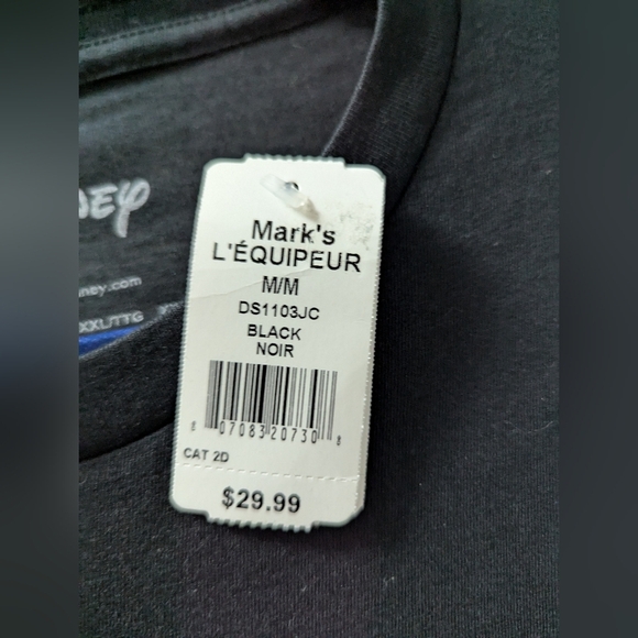 Disney  Donald Duck Black Bah Humbug T-Shirt Unisex men's M Women's L/XL - Picture 6 of 8